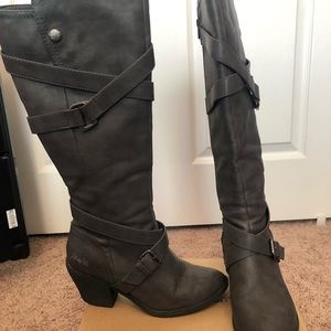 Bluefish Gray Leather Boots